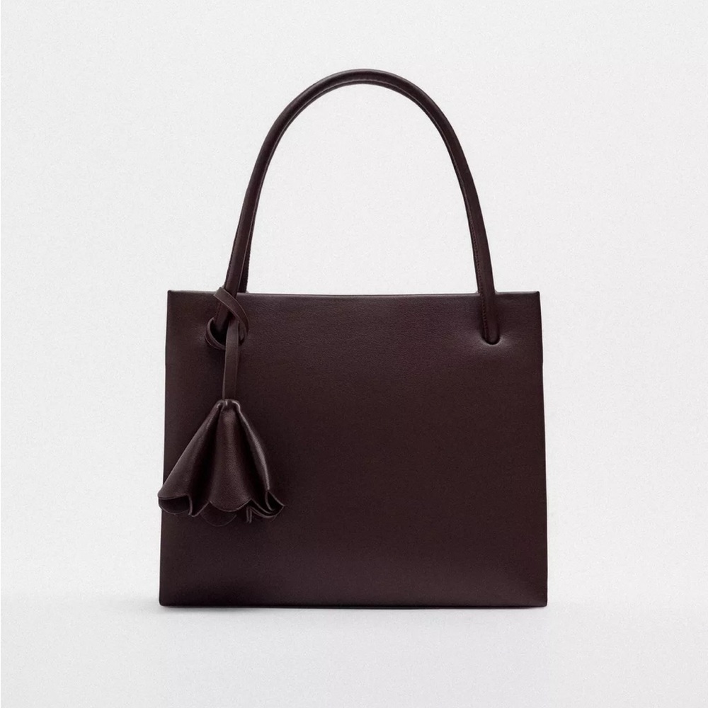 Zara Brown Tote Bag